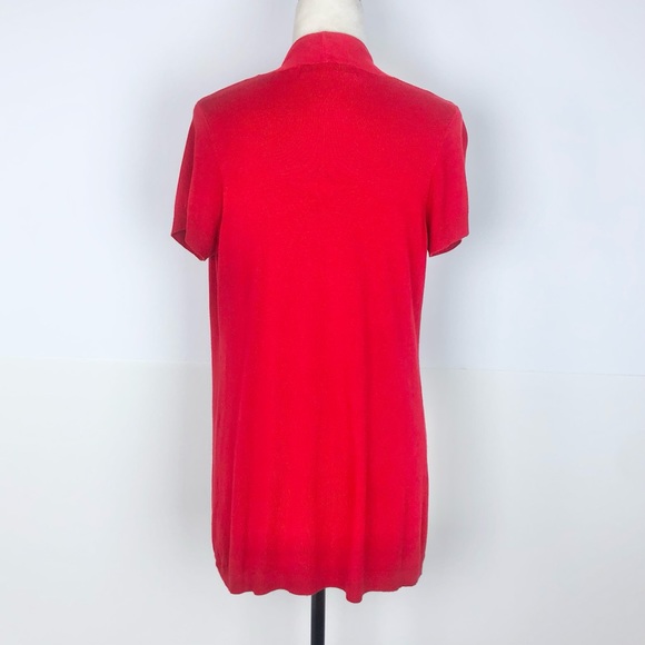 Zara red open cardigan - Picture 4 of 6